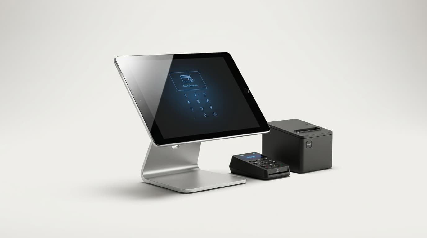 CDISS point-of-sale terminal with card reader and receipt printer